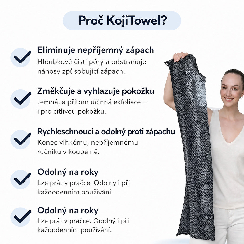 Exfoliační ručník Kōji