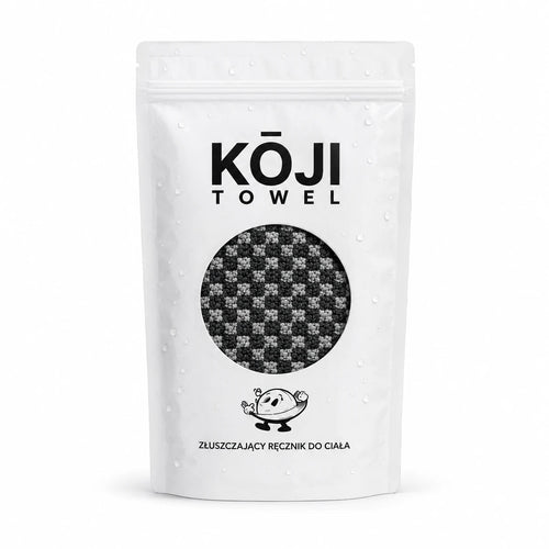 Exfoliační ručník Kōji – černá