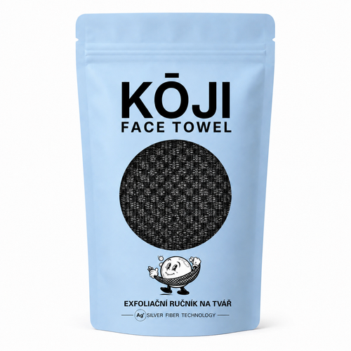 Exfoliační ručník na tvář Kōji Face Towel — balení