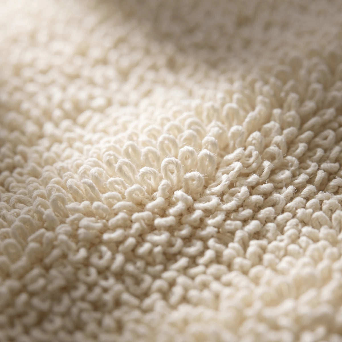 Makro detail froté smyček rukavice Kōji Glove